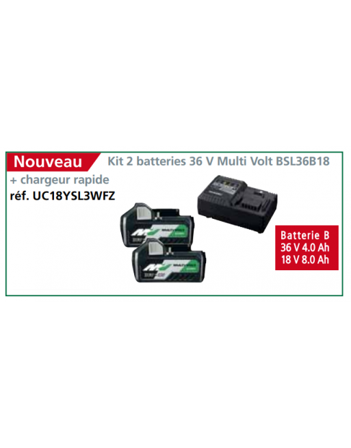 Kit 2 batteries 36 V Multi Volt BSL36B18